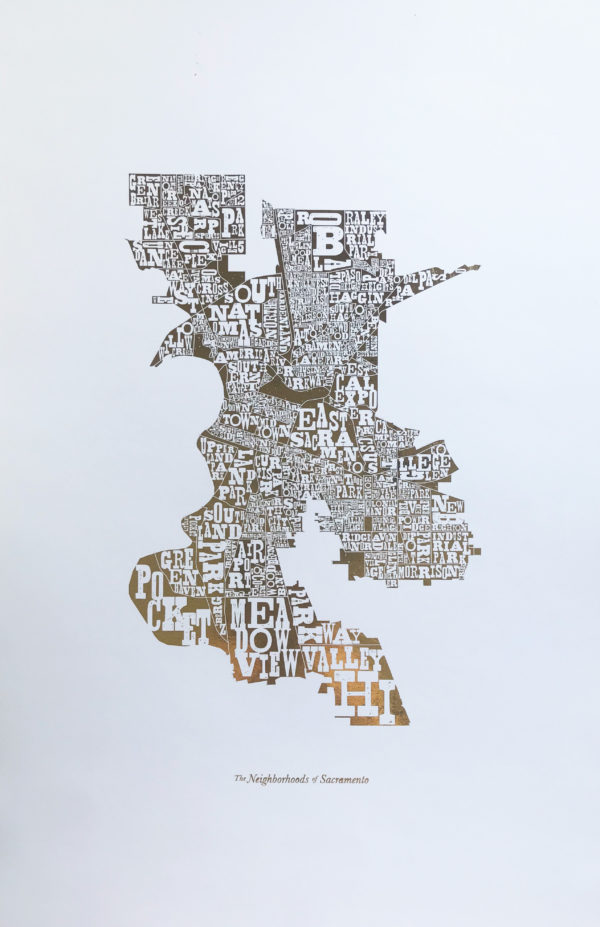 Neighborhoods of Sacramento, Gilt Edition by Amber Witzke
