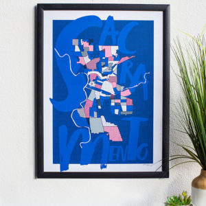 Left My Heart in Sacramento Limited Edition Screen Print By Amber Witzke