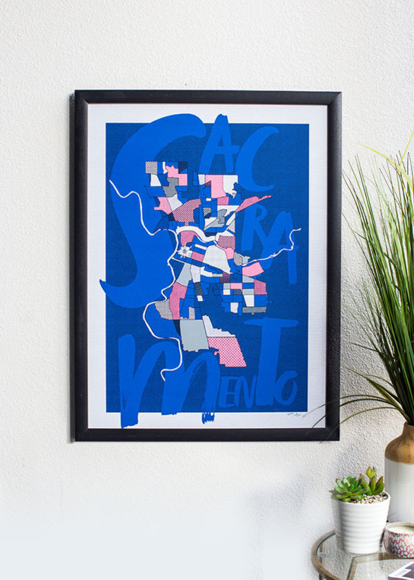 Left My Heart in Sacramento Limited Edition Screen Print By Amber Witzke
