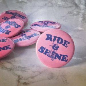 Ride and Shine Button by Amber Witzke